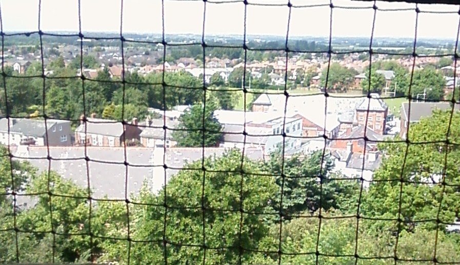 The views from Ormskirk Parish Church clock tower